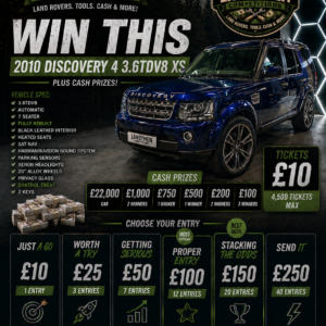 Win a Discovery 4 3.6 TDV8 in Stunning Bali Blue